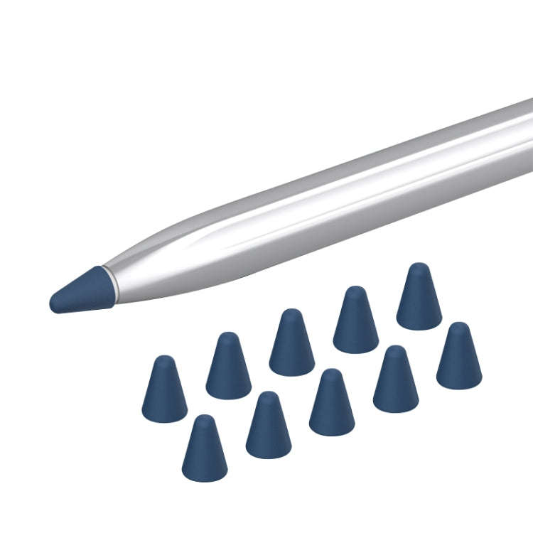 10 in 1 / Set Silicone Nib Cap For Huawei Pencil(Midnight Blue)