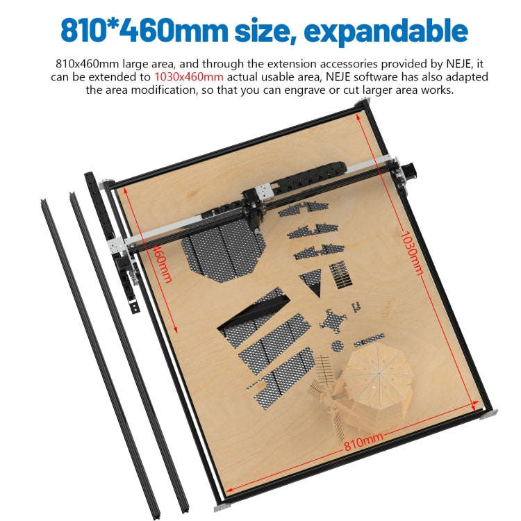 NEJE MASTER 3 MAX Laser Engraver with E30130 Laser Module(EU Plug)