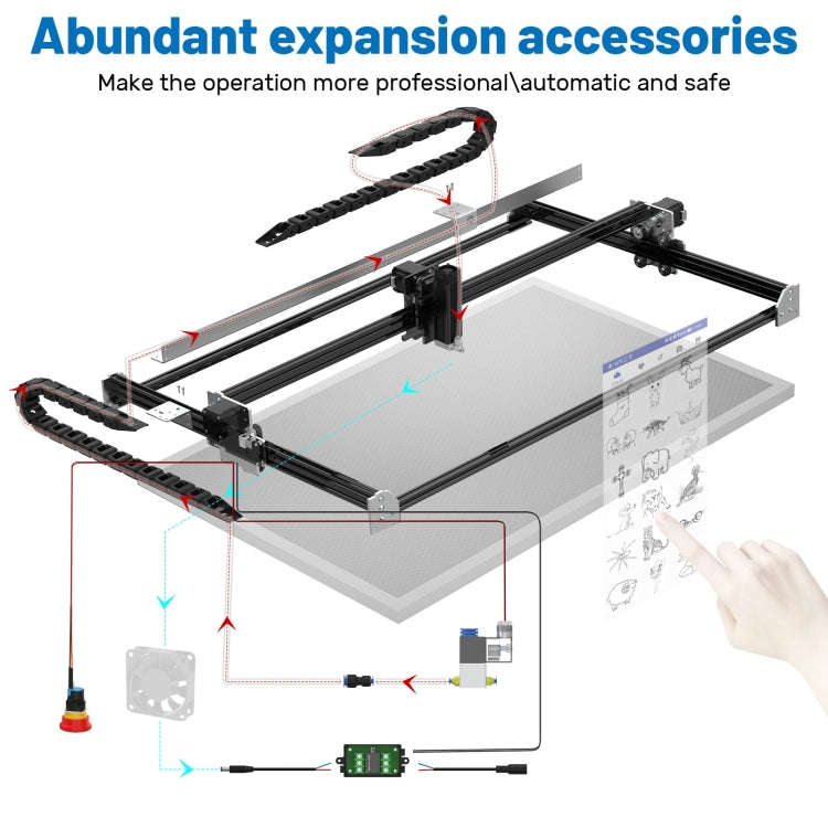 NEJE MASTER 3 MAX Laser Engraver with E30130 Laser Module(US Plug)