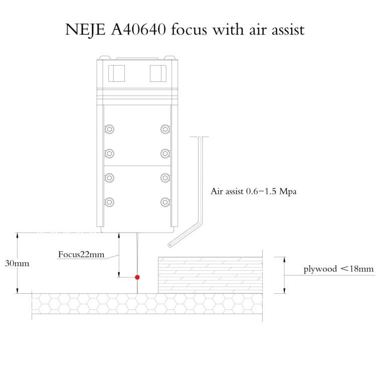 NEJE MASTER 3 Plus Laser Engraver with A40640 Laser Module(US Plug)