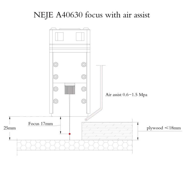 NEJE MASTER 3 Plus Laser Engraver with A40630 Laser Module(EU Plug)