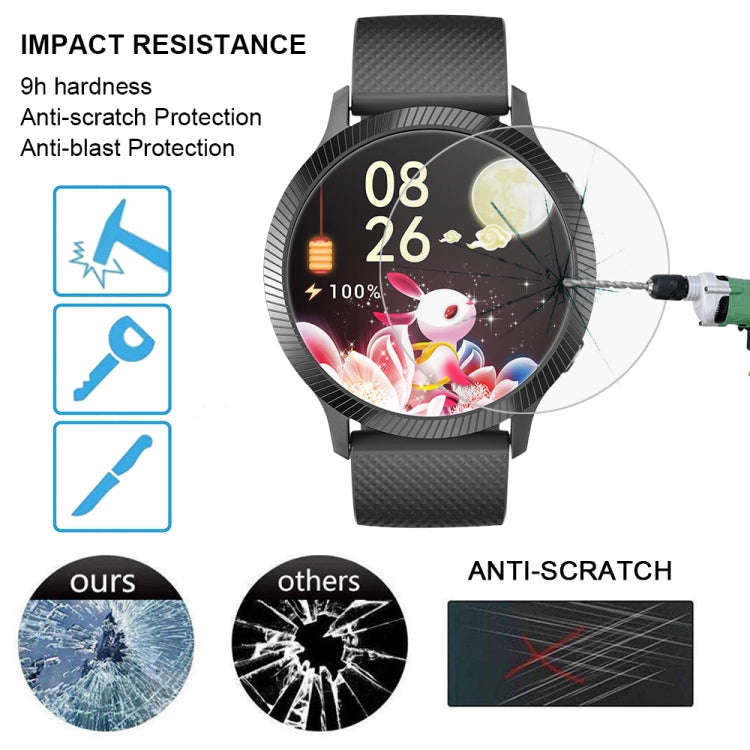 10 PCS For Blackview R8 Tempered Glass Screen Watch Film