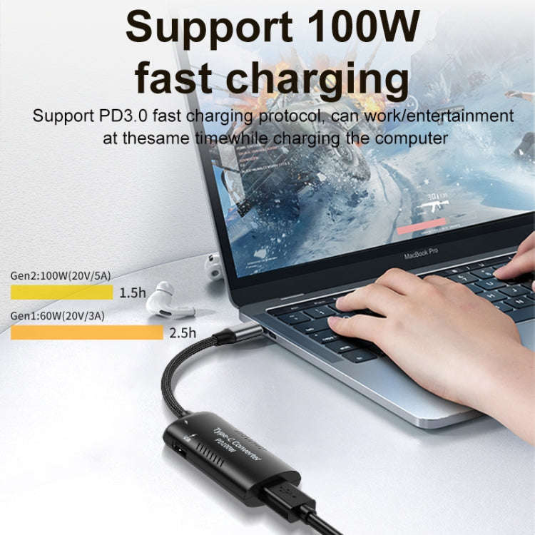 Square Port + Type-C + USB Female to Type-C Multifunction Adapter