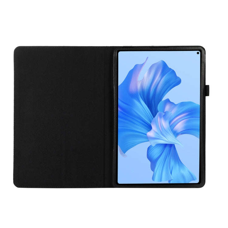For Huawei MatePad Pro 11 inch 2022 Litchi Texture Leather Tablet Case with Holder(Black)