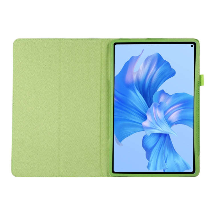 For Huawei MatePad Pro 11 inch 2022 Litchi Texture Leather Tablet Case with Holder(Green)
