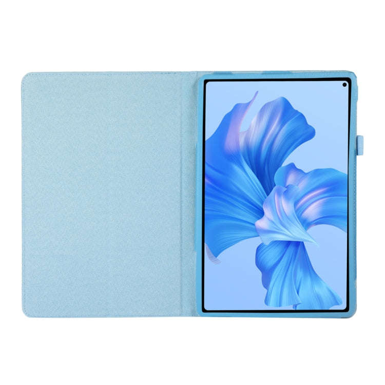 For Huawei MatePad Pro 11 inch 2022 Litchi Texture Leather Tablet Case with Holder(Sky Blue)
