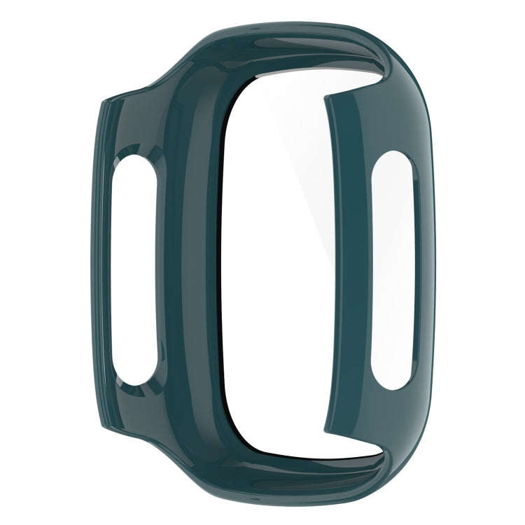 For Xplora X5 Play Children Watch PC + Tempered Film Integrated Protective Watch Case(Pine Green)