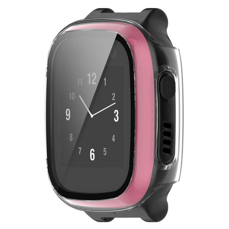 For Xplora X5 Play Children Watch PC + Tempered Film Integrated Protective Watch Case(Transparent...