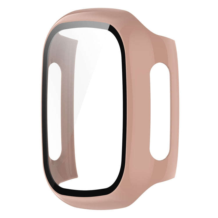 For Xplora X5 Play Children Watch PC + Tempered Film Integrated Protective Watch Case(Pink)