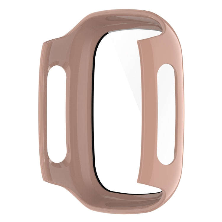 For Xplora X5 Play Children Watch PC + Tempered Film Integrated Protective Watch Case(Pink)