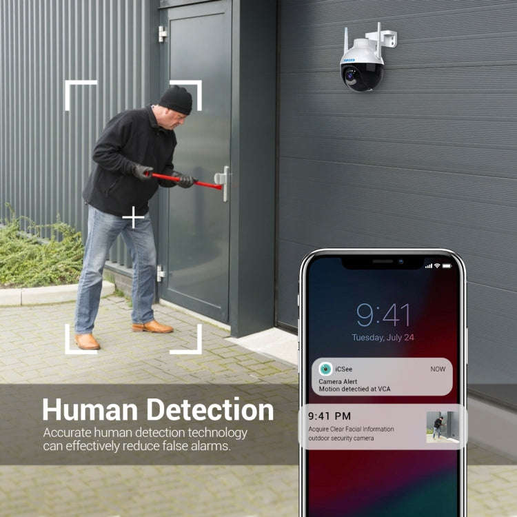 ESCAM QF300 4MP Smart WiFi IP Camera Support AI Humanoid Detection/Auto Tracking/Cloud Storage/Tw...