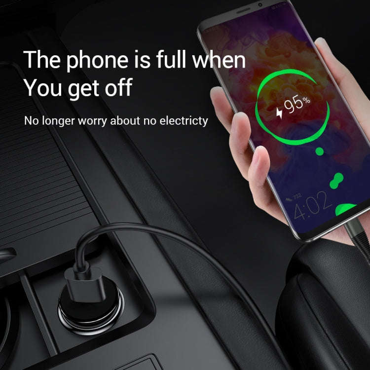 SY-681 Cigarette Lighter Conversion Plug Multi-function USB Car Fast Charger(White)