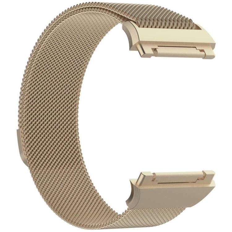 For FITBIT Ionic Milanese Watch Band, Small Size : 20.6X2.2cm(Champagne Gold)