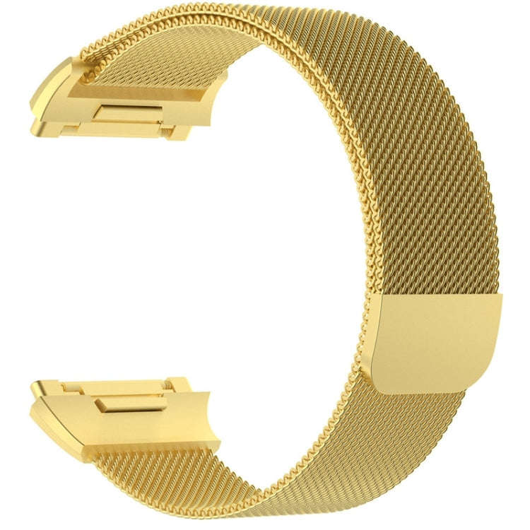 For FITBIT Ionic Milanese Watch Band, Small Size : 20.6X2.2cm(Golden)