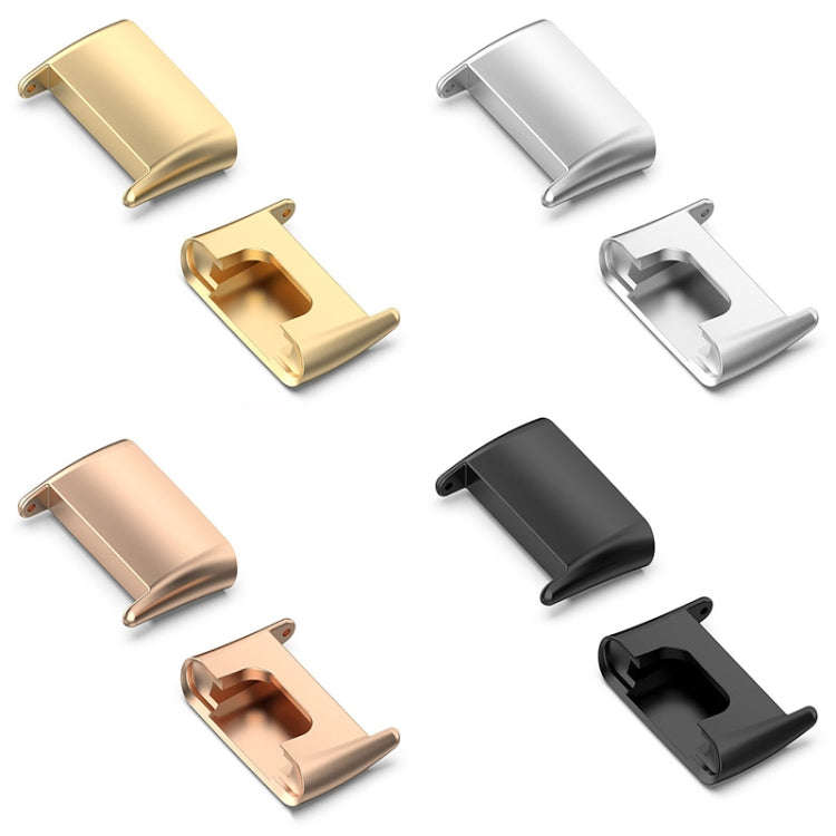 For Xiaomi Mi Band 7 Pro 1 Pair Metal Watch Band Connector(Black)
