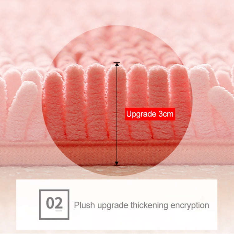 Chenille Non Slip Shaggy Soft Water Absorption Bedroom Bathroom kitchen Carpet Mat, Size:40 x 120...