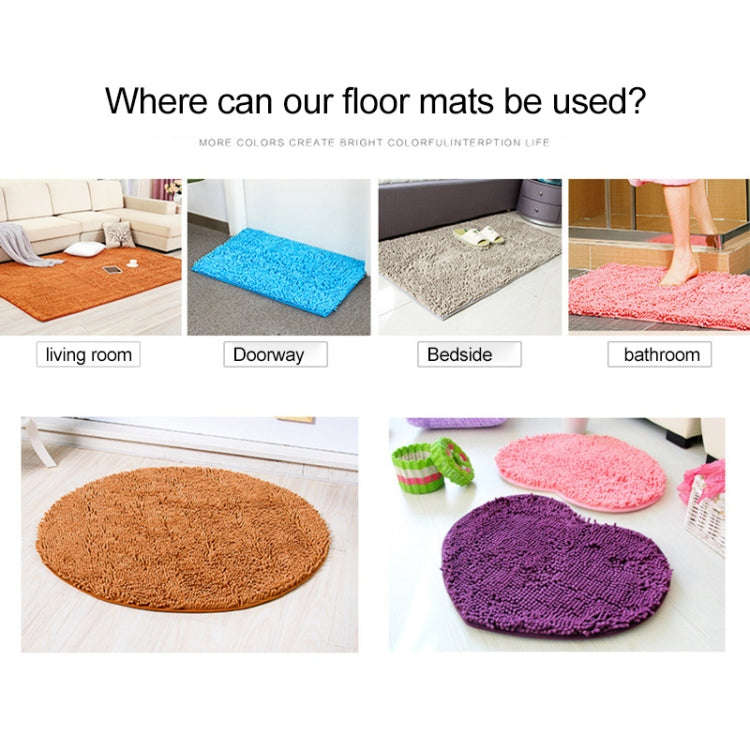 Chenille Non Slip Shaggy Soft Water Absorption Bedroom Bathroom kitchen Carpet Mat, Size:40 x 120...
