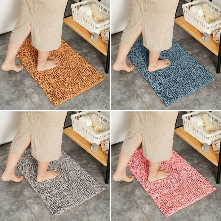 Chenille Non Slip Shaggy Soft Water Absorption Bedroom Bathroom kitchen Carpet Mat, Size:40 x 120...