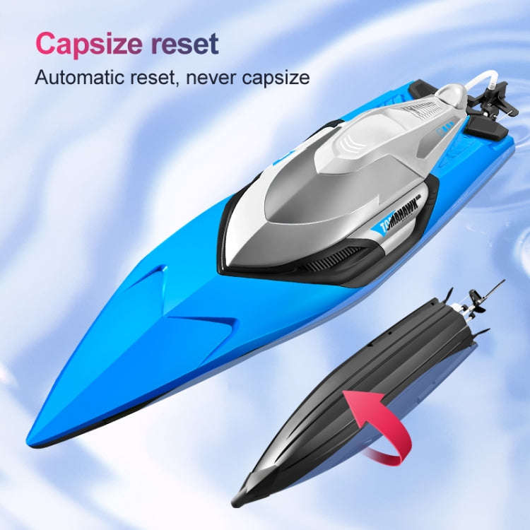 S2 Waterproof High Speed RC Speedboat Toy Boat(Blue)