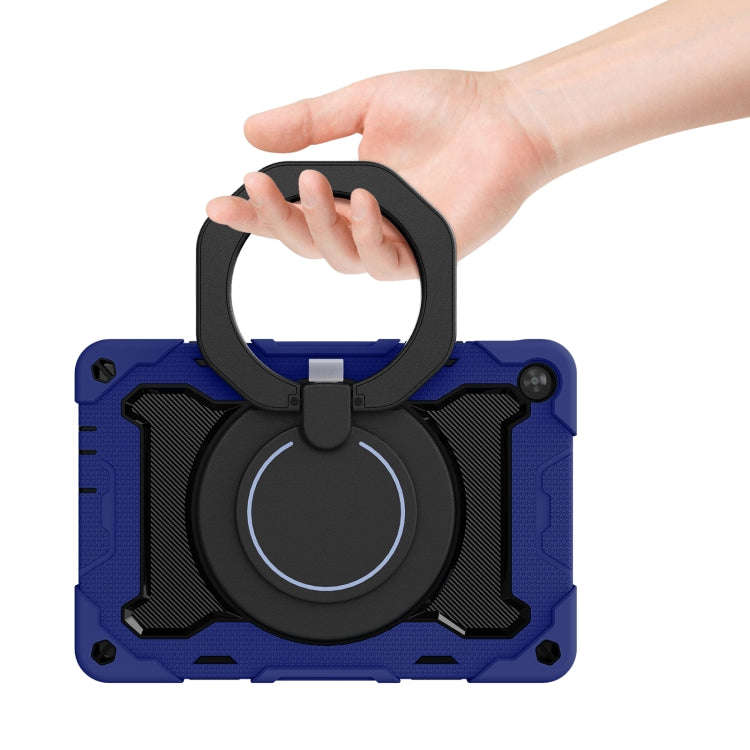 For Huawei MatePad T 10s / T10 Armor Contrast Color Silicone + PC Tablet Case(Dark Blue)
