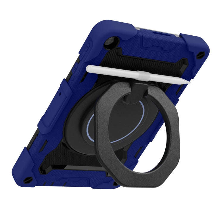 For Huawei MatePad T 10s / T10 Armor Contrast Color Silicone + PC Tablet Case(Dark Blue)