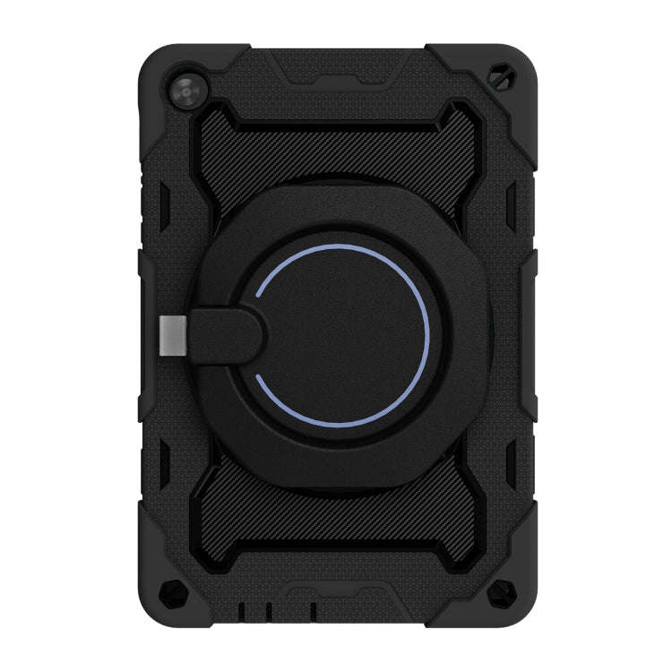 For Huawei MatePad T 10s / T10 Armor Contrast Color Silicone + PC Tablet Case(Black)