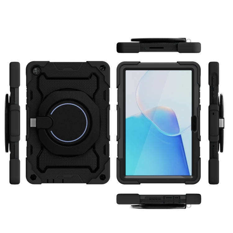 For Huawei MatePad T 10s / T10 Armor Contrast Color Silicone + PC Tablet Case(Black)