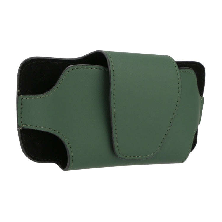 Car Glasses Storage Bag PU Leather Glasses Box(Green)
