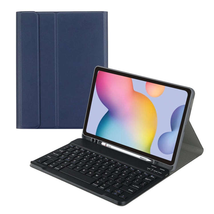 A7 Square Cap Bluetooth Keyboard Leather Case with Pen Slot For Samsung Galaxy Tab A7 10.4 2020(D...