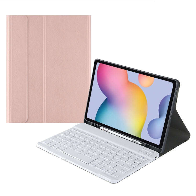 A7 Square Cap Bluetooth Keyboard Leather Case with Pen Slot For Samsung Galaxy Tab A7 10.4 2020(R...