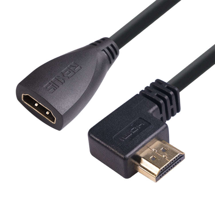 HDL-03 30cm HDMI Male Elbow to Female Adapter Cable, Type:Left Angle
