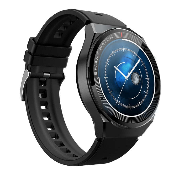 GW69 Plus Smart Watch, Support BT Call / Heart Rate / Blood Pressure / Blood Oxygen(Black + Silic...