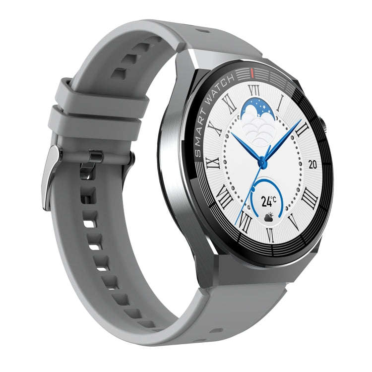 GW69 Plus Smart Watch, Support BT Call / Heart Rate / Blood Pressure / Blood Oxygen(Sliver + Sili...