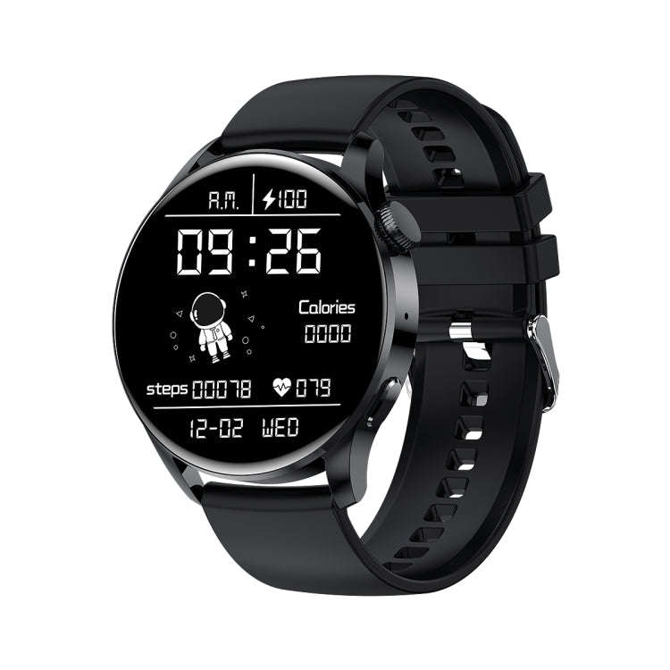 GW69 Smart Watch, Support BT Call / Heart Rate / Blood Pressure / Blood Oxygen(Black + Silicone S...