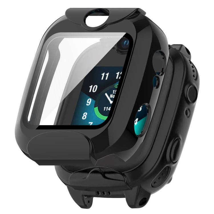 For Xplora XGO2 Tempered Glass Film PC Watch Case(Black)