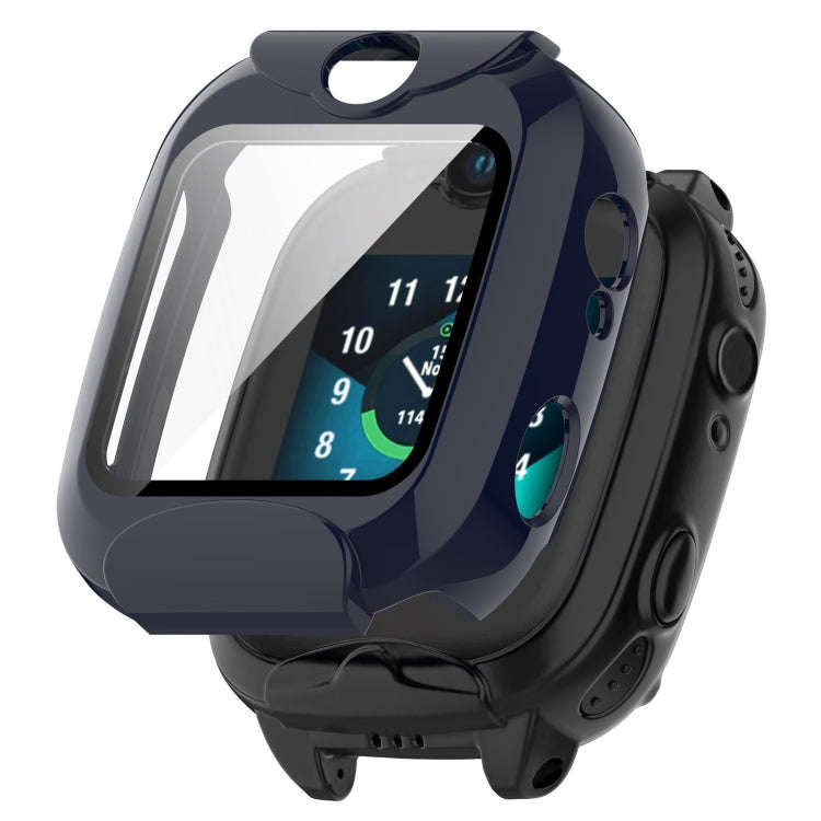 For Xplora XGO2 Tempered Glass Film PC Watch Case(Ink Blue)