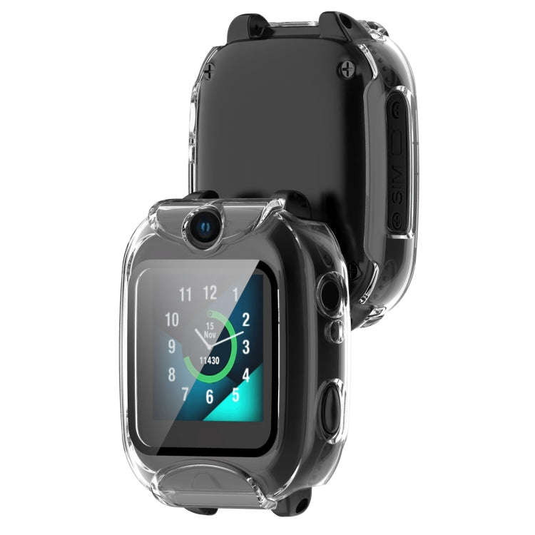 For Xplora XGO2 Tempered Glass Film PC Watch Case(Transparent)