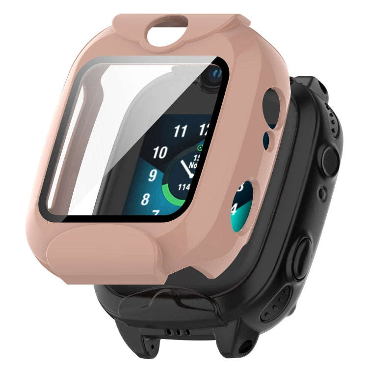 For Xplora XGO2 Tempered Glass Film PC Watch Case(Pink)