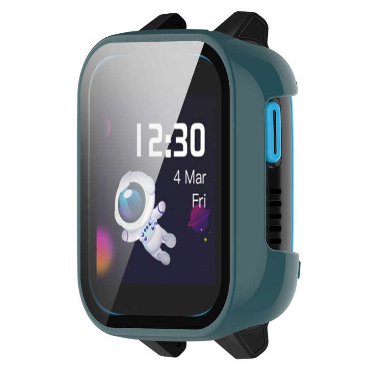 For Xplora XGO3 Tempered Glass Film PC Watch Case(Pine Green)