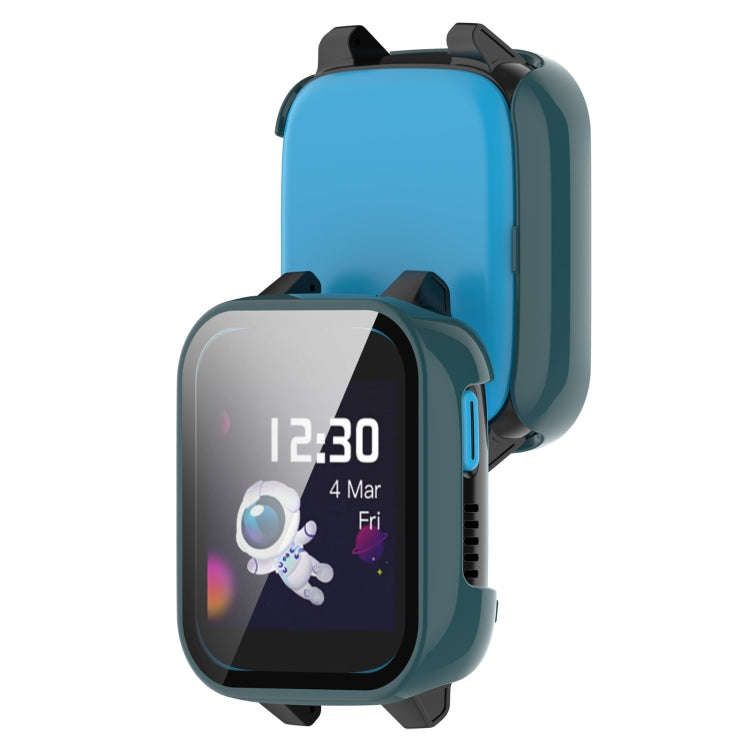 For Xplora XGO3 Tempered Glass Film PC Watch Case(Pine Green)
