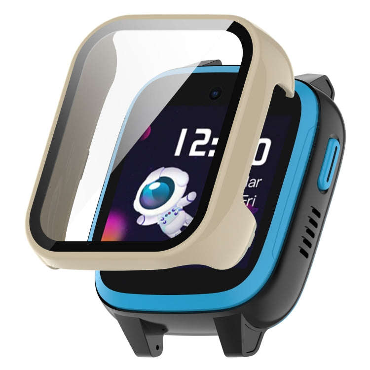 For Xplora XGO3 Tempered Glass Film PC Watch Case(Ivory White)