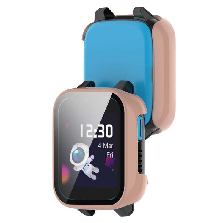 For Xplora XGO3 Tempered Glass Film PC Watch Case(Pink)