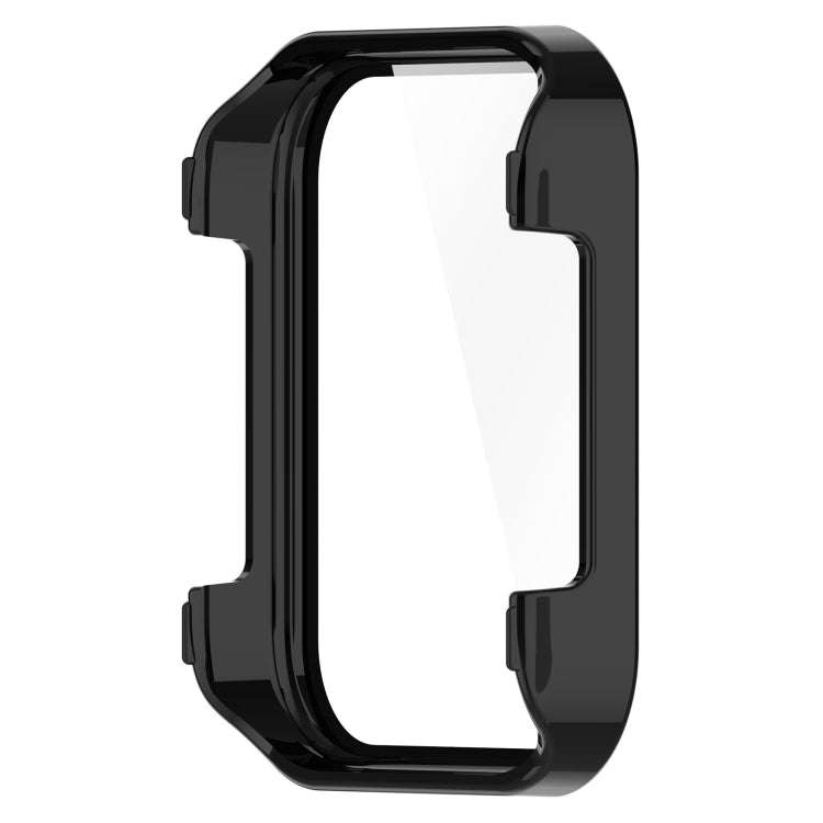 For Realme Watch 3 Tempered Glass Film PC Watch Case(Black)