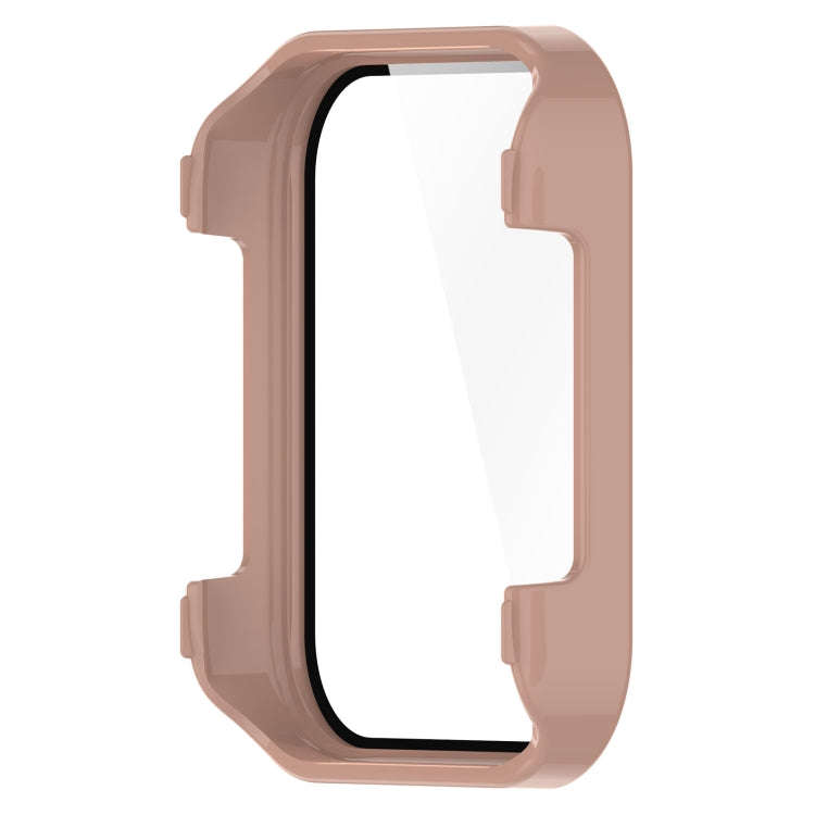 For Realme Watch 3 Tempered Glass Film PC Watch Case(Pink)