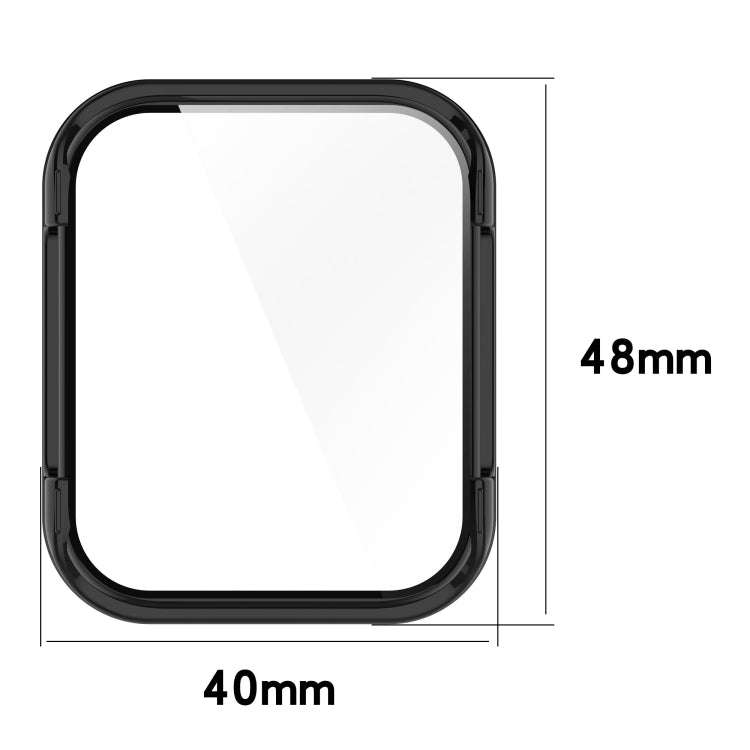 For Realme Watch 3 Tempered Glass Film PC Watch Case(Ink Blue)