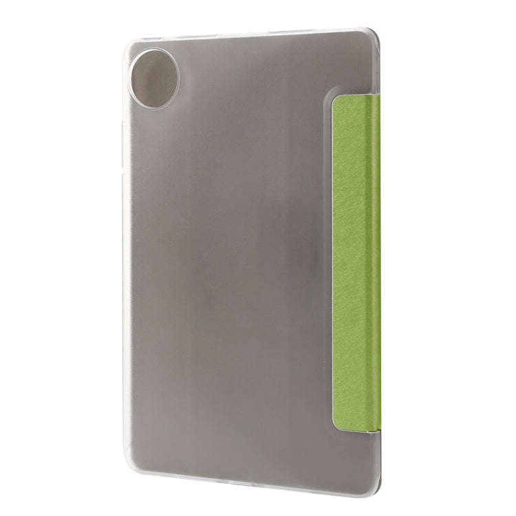 For Huawei MatePad Pro 11 2022 Silk Texture Leather Tablet Case with Three-folding Holder(Green)