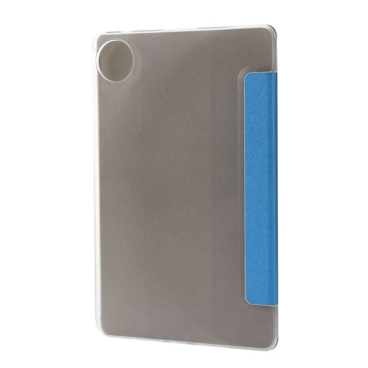 For Huawei MatePad Pro 11 2022 Silk Texture Leather Tablet Case with Three-folding Holder(Light B...