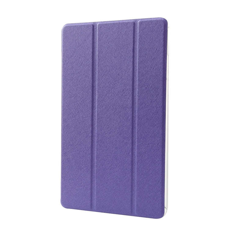 For Huawei MatePad Pro 11 2022 Silk Texture Leather Tablet Case with Three-folding Holder(Dark Pu...