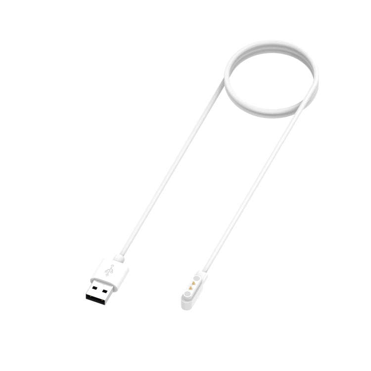 For Realme Watch 3 Magnetic Cradle Charger USB Charging Cable, Lenght: 1m(White)