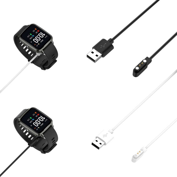 For Realme Watch 3 Magnetic Cradle Charger USB Charging Cable, Lenght: 1m(White)